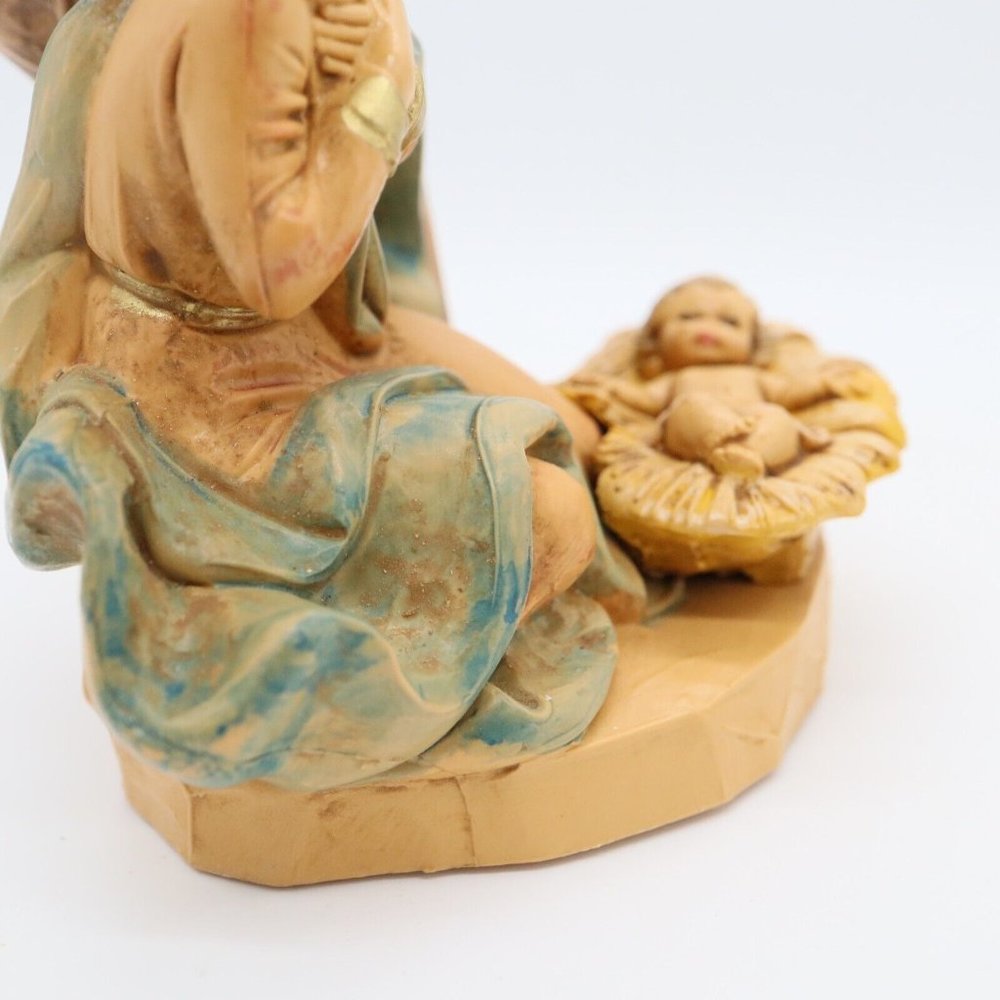 Vtg Fontanini Simonetti Holy Family Nativity 799 Spider Mark Italy Depose 6" - Picture 9 of 16